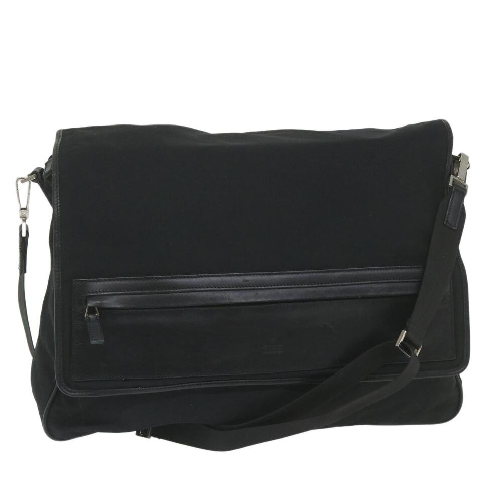 GUCCI Shoulder Bag Nylon Black 019 019
